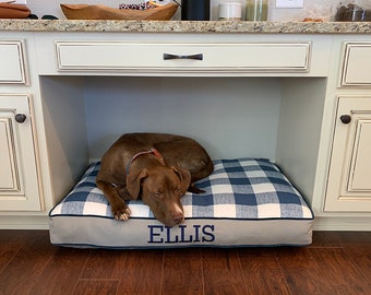 Dog Bed for Cabinet Built-in, Custom Size Plush Dog Bed, Dog Bed Furniture,  Kennel Dog Bed, Built-in Crate Dog Bed, Niche, Washable, Durable
