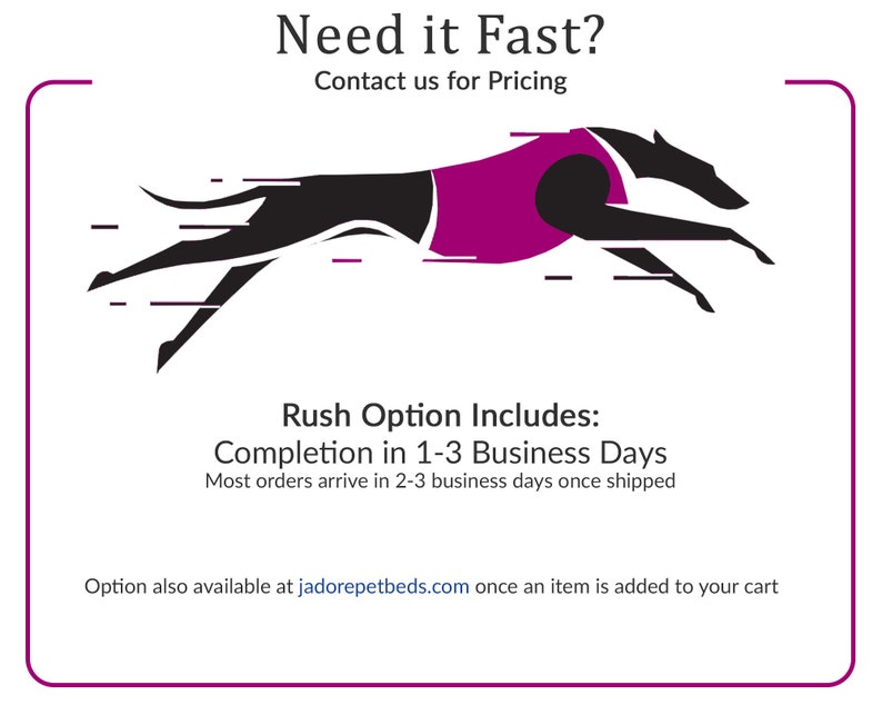 rush option available