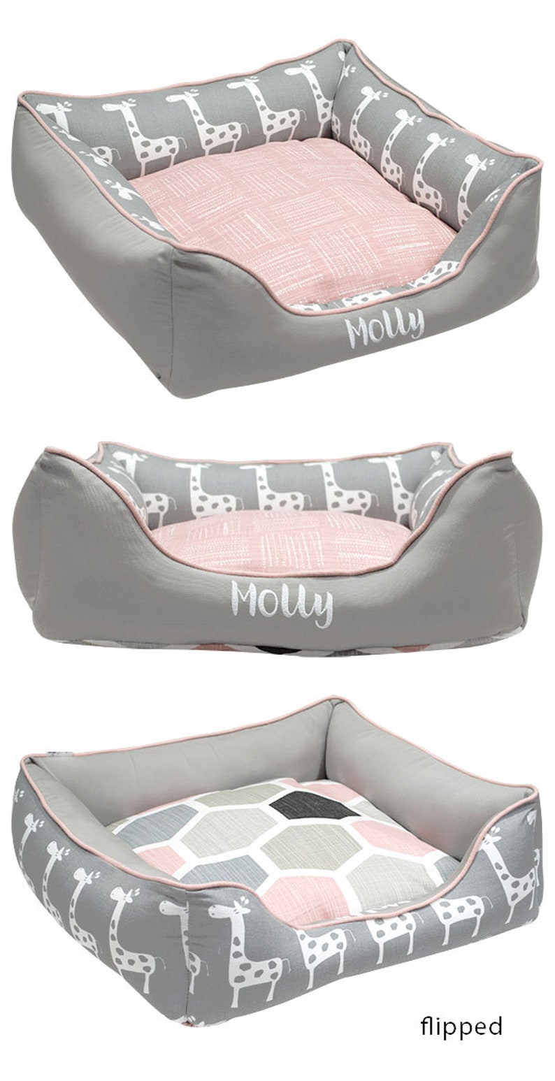 Girl Dog Bed Cute Dog Bed Gift Blush Dog Bed Small Dog Etsy