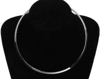 Gargantilla de acero inoxidable: collar bohemio minimalista