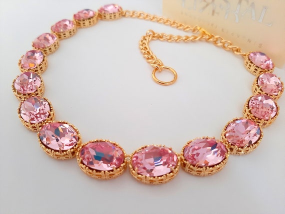 Anna Wintour-Inspired Rose Riviere Choker Necklace | Art Deco Jewelry