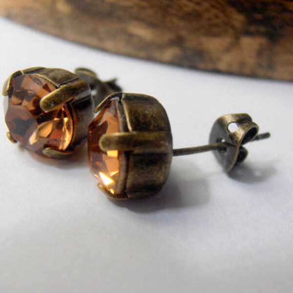 Antique Bronze Earrings Etsy