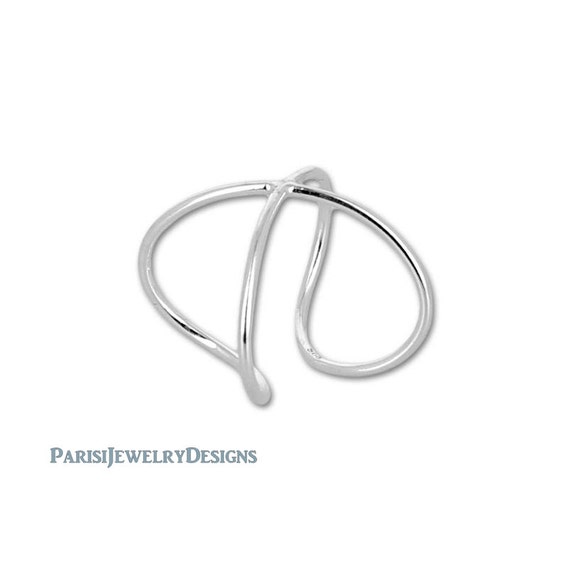 Stacking Rings Cross Wire Ring Dainty Ring 925 Sterling