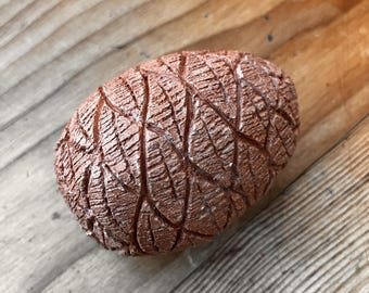 Handmade Ceramic Pine Cone – Rustic Woodland Decor