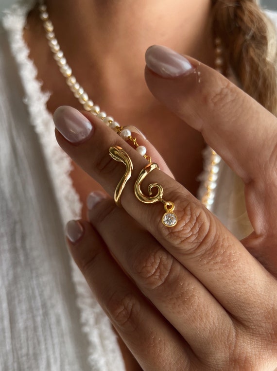 Snake ring,sterling silver ring,zircon ring,gold snake ring,golden snake ring,silver 925 ring,midi ring,zirconium ring,gold serpent ring