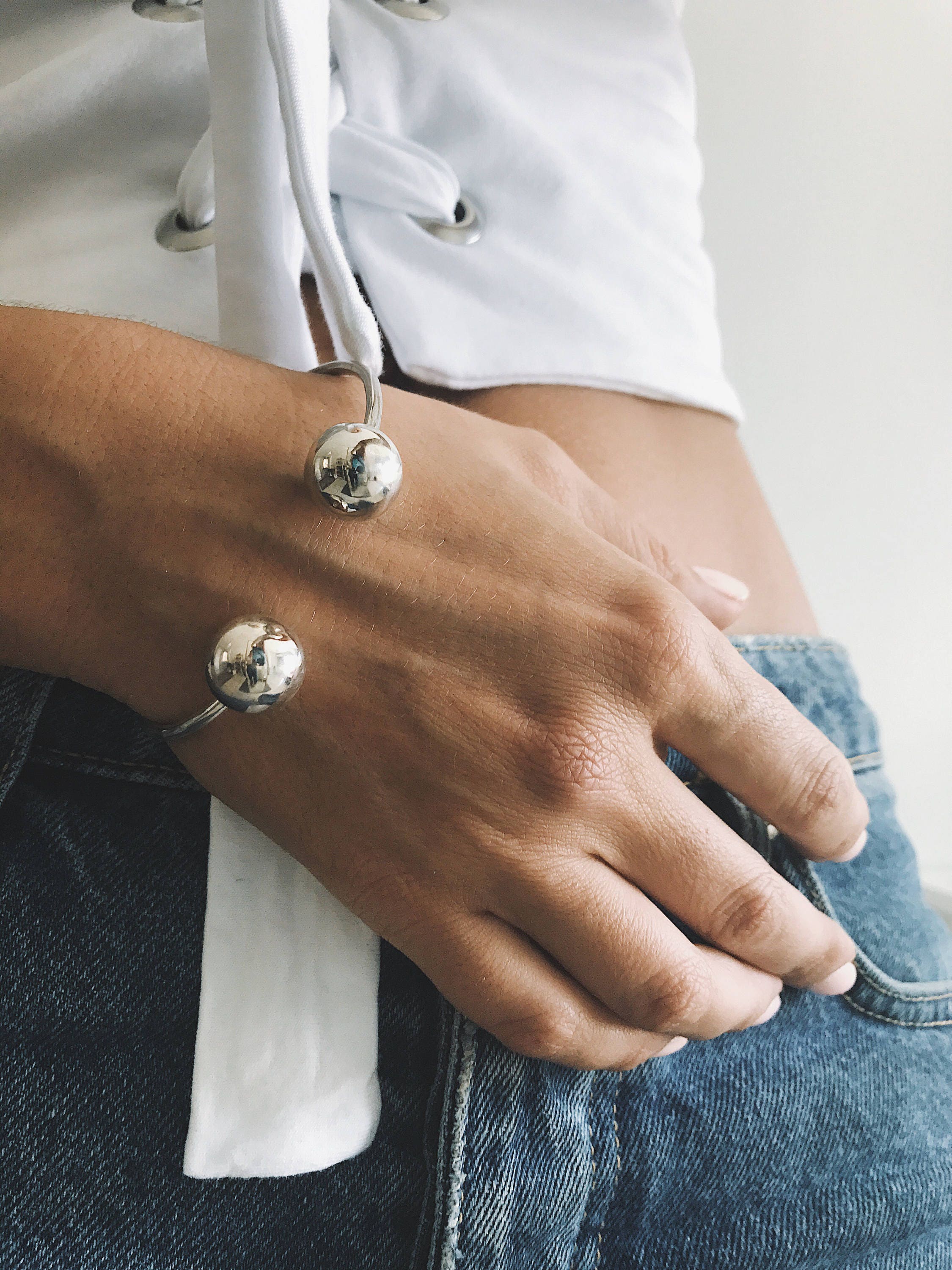 Cuff bracelet,Sterling silver bracelet,open cuff bracelet,minimal