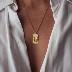 Gemini zodiac pendant necklace ,Constellation necklace, ear symbol necklace