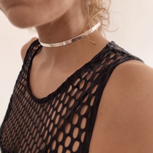 silver choker,boho choker,minimalist choker,silver 925 choker,simple choker,choker necklace,sterling silver necklace,bar necklace,