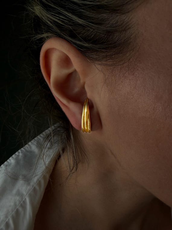 Silver gold filled earrings for everyday