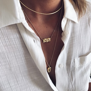 Gold necklace,gold Buddha necklace,gold layered necklace,yoga necklace,zen necklace,gold layering necklace,gift for her,bar necklace