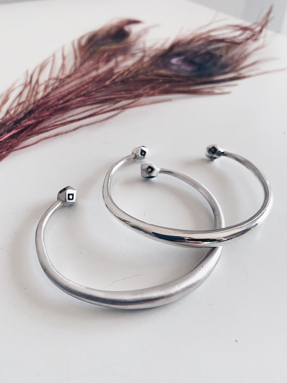 Silver bracelet solid 923 bangle for men or woman