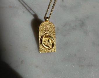 Pisces zodiac pendant necklace, Constellation necklace , Astro sign necklace