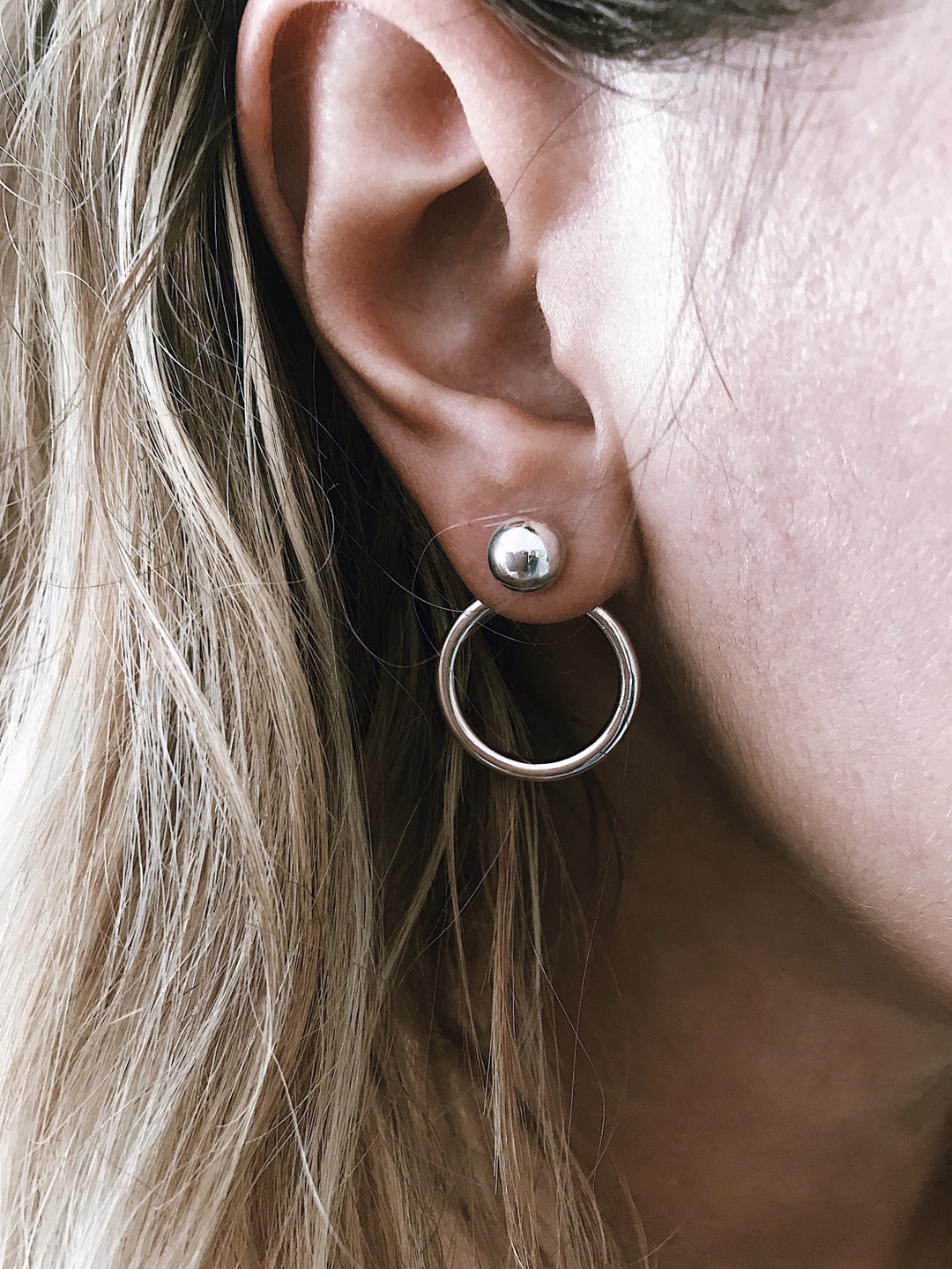ピアス TATIANA Silver 925 Twinkle New Moon Ear Jacket Earrings EC30 MUSINSA | TATIANA (Silver 925) Twinkle New Moon Ear Jacket