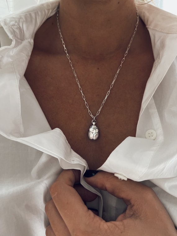 Sterling silver pendant,scarab beetle pendant,scarab necklace,egyptian scarab necklace,alchemist necklace,hieroglyphic necklace,ancient