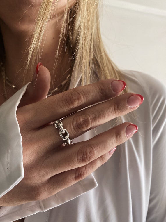 Silver Chain Ring