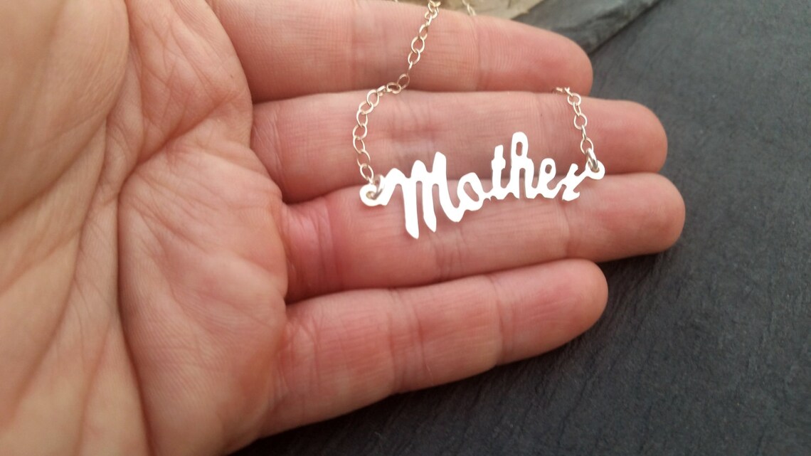 Sterling Silver Mother Charm Bracelet Family Tree Bangle Etsy