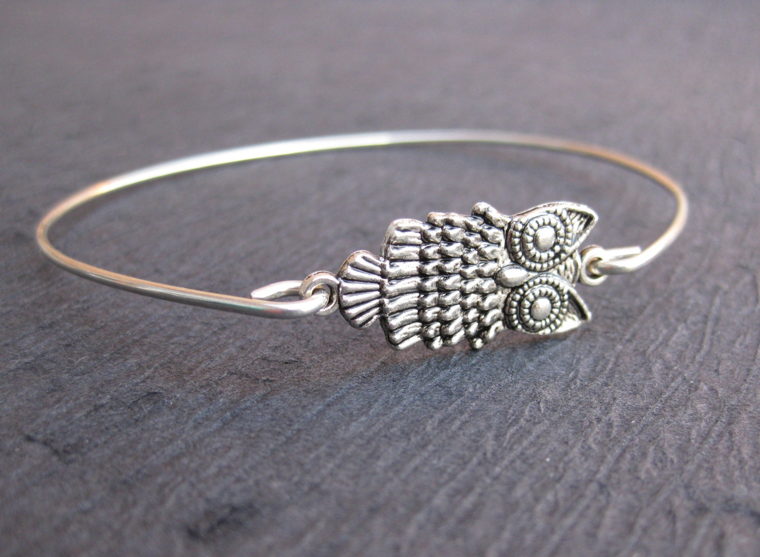 Silver or Gold Owl Bracelet Owl Jewellery Sterling Silver Etsy