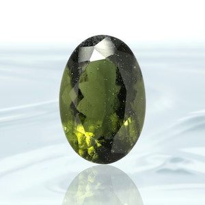 Oval Czech Moldavite Facet