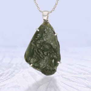 Unique Real Czech Moldavite Pendant