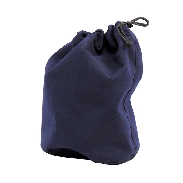 Ditty Bag, made with Sunbrella® Captain Navy, Approx 12" tall by 8" diameter bottom, use for toiletries, sewing items etc, Made in the USA!