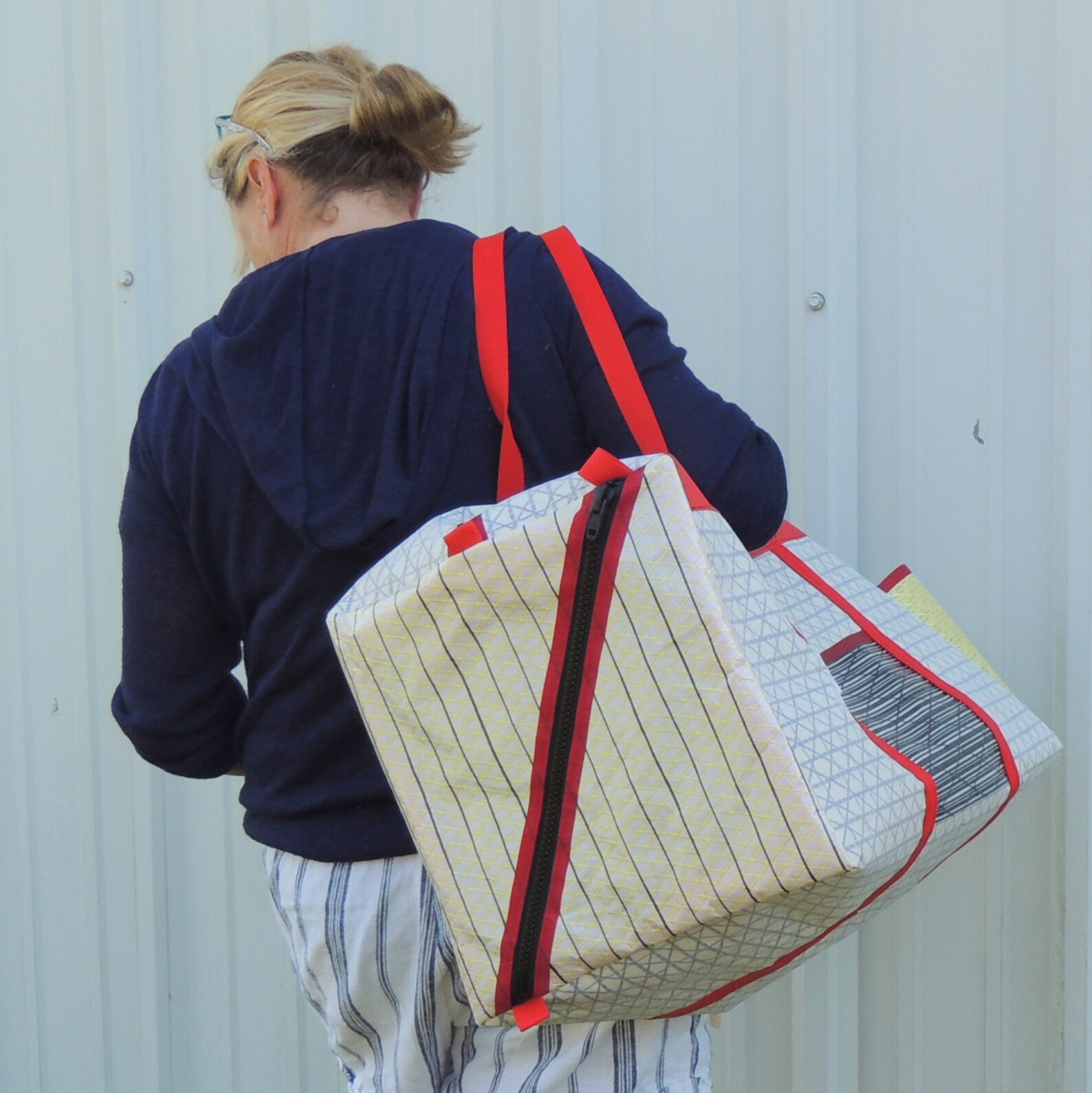 Large Laminate Sailcloth Duffel Bag Etsy