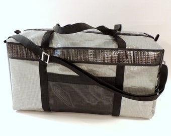 Laminate Sailcloth Duffel Bag, High Tech Racing Sailcloth, Carbon fiber, X-Ply, Gifts for Sailors, Gifts for Him, Made in the USA!