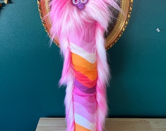 Lesbian Pride - Long Furby Inspired Plush - 2 Feet - Odd Body
