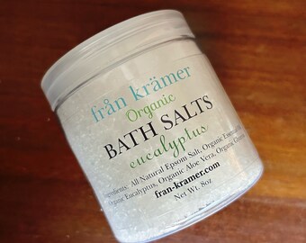 Eucalyptus Bath Salt / Epsom Salt / All Natural / Relaxation / Aromatherapy / Bath Detox / Bath Soak / Foot Spa / Mineral Bath