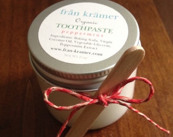 Organic Toothpaste / Baking Soda Toothpaste / Coconut Oil Toothpaste / All Natural Toothpaste / Tooth Powder / Vegan Toothpaste