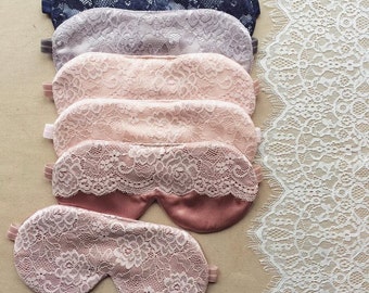 Satin Sleep Mask Grab Bag / Lace Sleep Mask / Cotton sleep mask / Floral Lace mask / Silk Eye Mask / Sleeping mask / Stocking stuffer