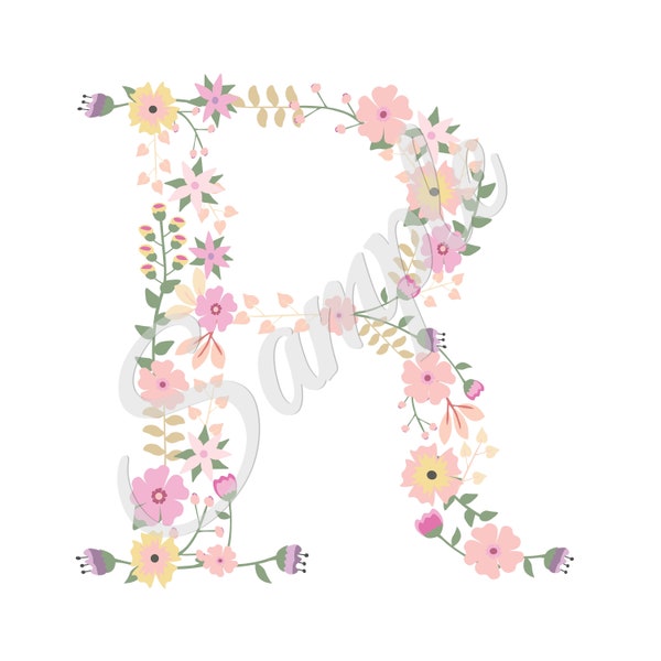 Letter Embroidery Pattern - Etsy