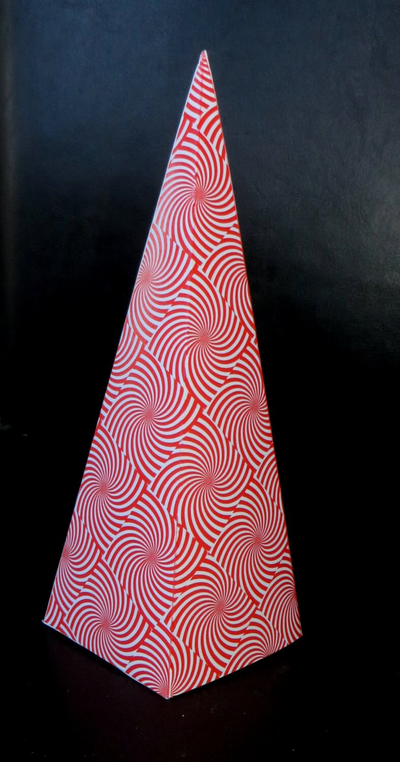 10 different Christmas Pyramid Triangle Goody Treats Box Etsy