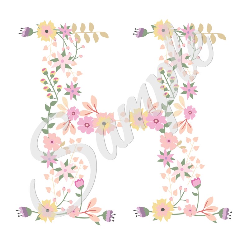 Pink Letter H - Etsy