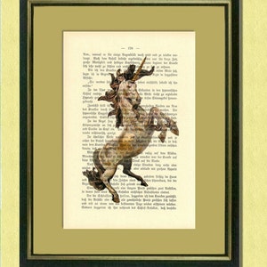 THE HEALING UNICORN Fantastic beasts Dictionary art print Wall art image 3