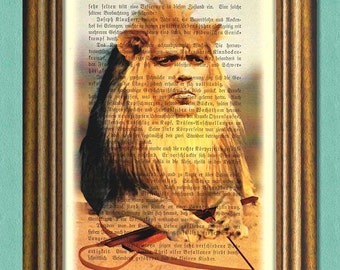 TYRION THE LION Game of Thrones Dictionary Art Print -Quotes- Recycled Antique Book Page Print -