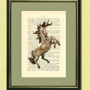 THE HEALING UNICORN Fantastic beasts Dictionary art print Wall art image 4