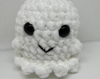 Crochet ghost plushie, crochet ghost toy