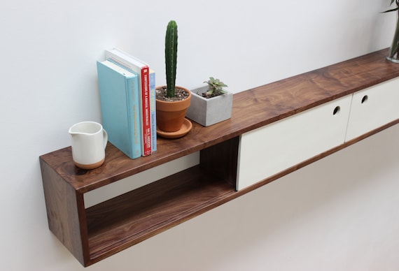 Long Floating Console Bar Wall Headboard Image 0