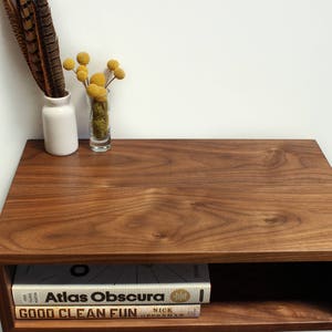 Floating Nightstand / Side Table in Walnut image 4