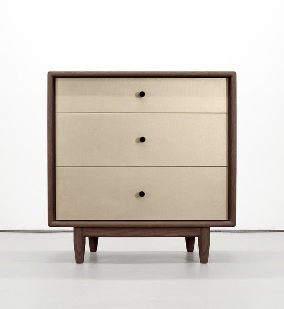Walnut 3 Drawer Dresser - Etsy