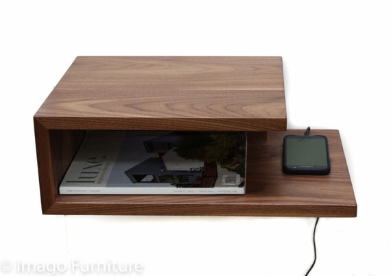Open Floating Nightstand Etsy