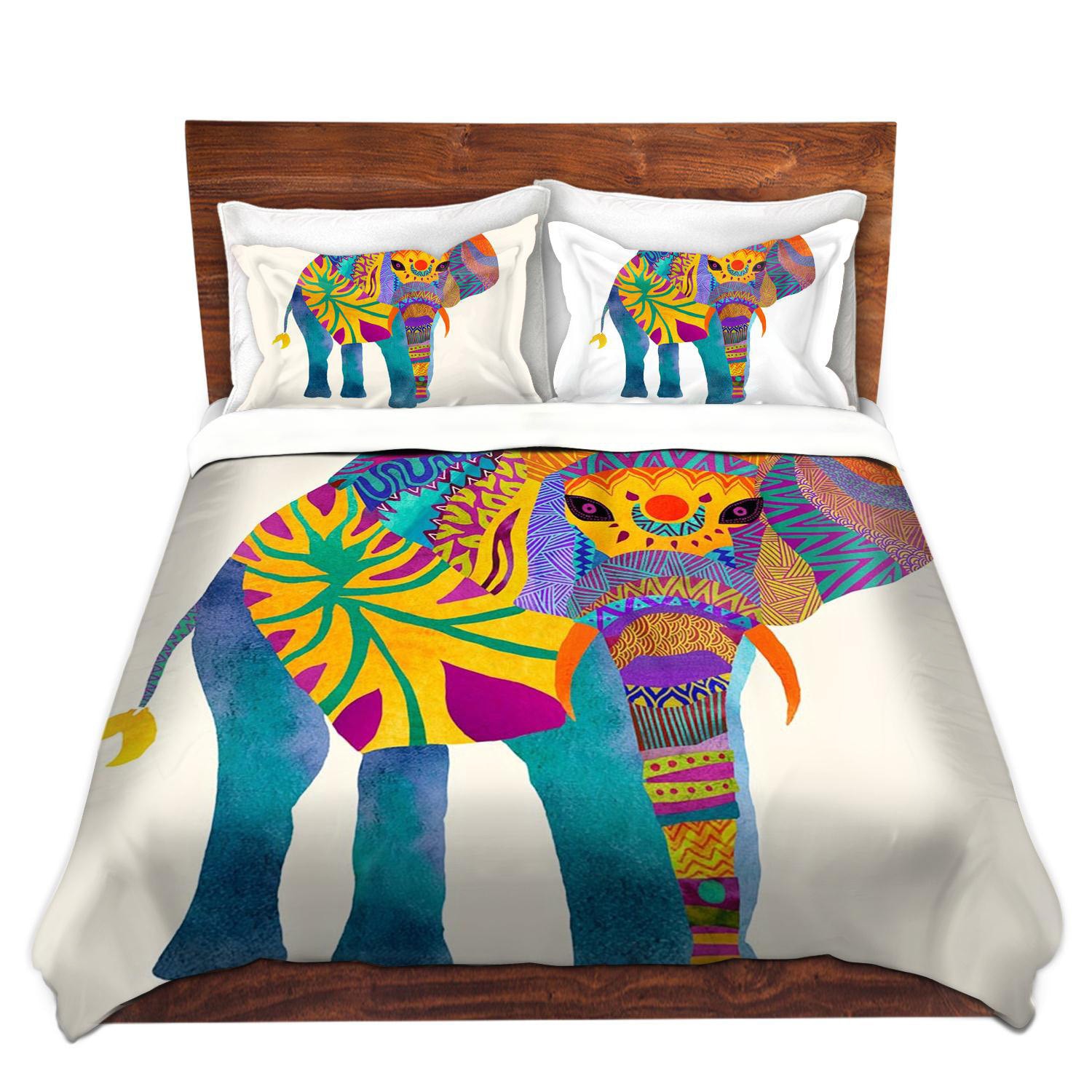 Whimsical Elephant Bed Duvet Cover for Twin Queen and King Etsy