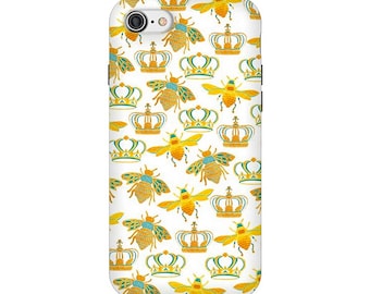 Royal Bees - for iPhone Xs Max, Xr, Xs/X, 8, 7, 6 & Samsung Galaxy S7, S8, S9, S9+, S8+