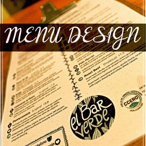 Custom Restaurant Menu Design - Etsy