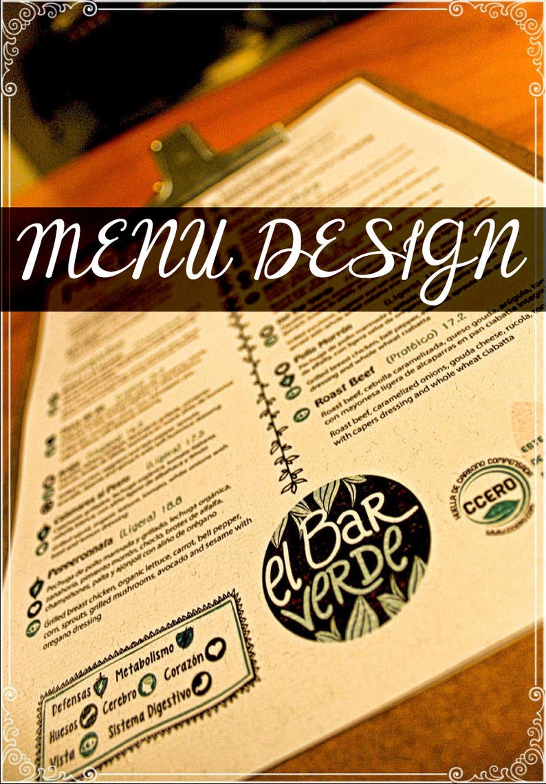 Custom Restaurant Menu Design image 2