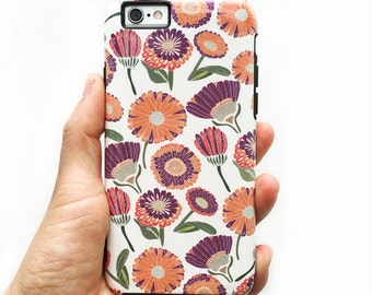 Vintage Floral Phone Case - for iPhone Xs Max, Xr, Xs/X, 8, 7, 6 & Samsung Galaxy S7, S8, S9, S9+, S8+