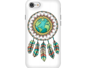 World Dreamcatcher Phone Case - for iPhone Xs Max, Xr, Xs/X, 8, 7, 6 & Samsung Galaxy S7, S8, S9, S9+, S8+