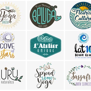 Design de logotipo personalizado - Design de logotipo personalizado - Design de logotipo desenhado à mão - Marca comercial - Pacote de marca personalizada - Logotipo comercial personalizado