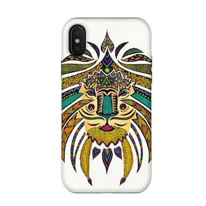 Emperor Tribal Lion Phone Case - for iPhone Xs Max, Xr, Xs/X, 8, 7, 6 & Samsung Galaxy S7, S8, S9, S9+, S8+