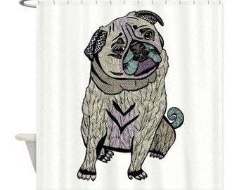 Welche Kriterien es beim Bestellen die Mops duschvorhang zu untersuchen gilt